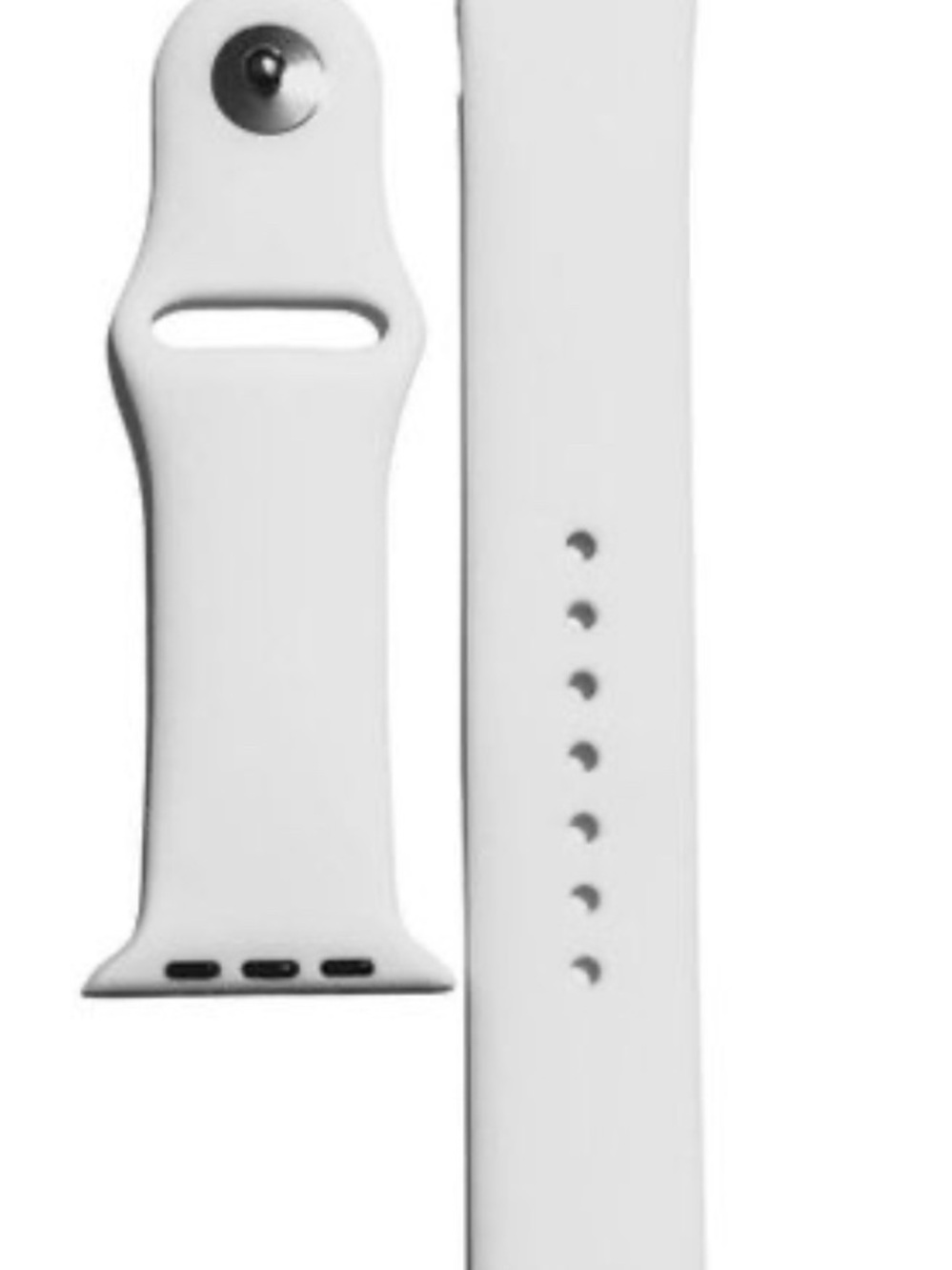 Apple White Silicone Watch Band Replacement